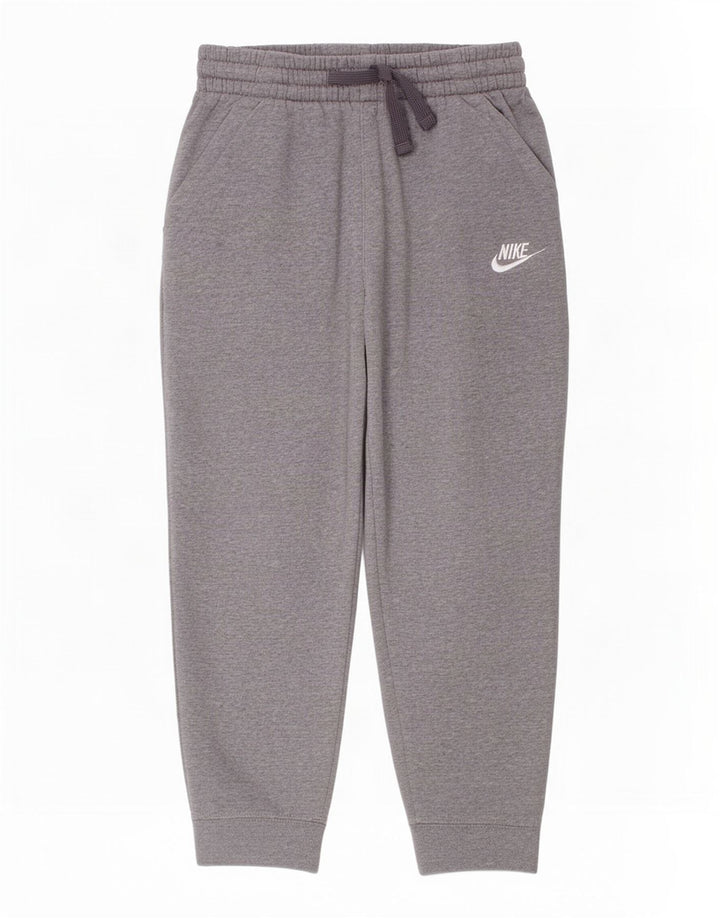Nike Jungen-Trainingshose, Jogginghose, 8–9 Jahre, Größe S, Grau, Baumwolle