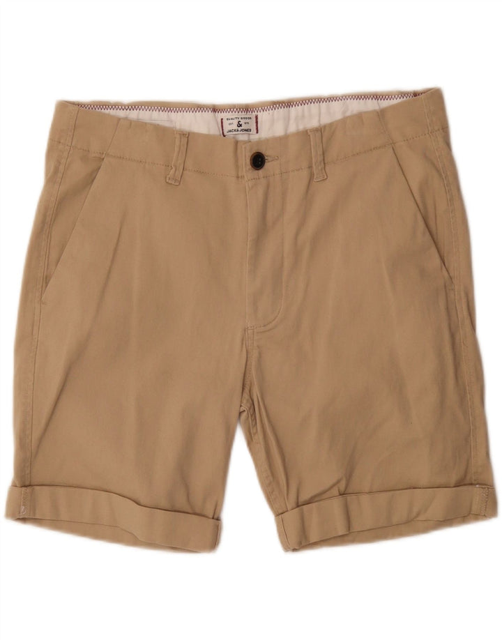 JACK & JONES Mens Regular Chino Shorts  W34 Large  Beige Cotton Vintage Jack & Jones and Second-Hand Jack & Jones from Messina Hembry 