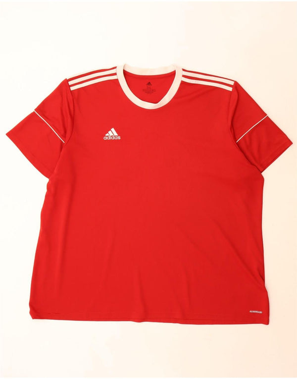 Adidas Herren Aeroready T-Shirt Top 3XL Rot Polyester