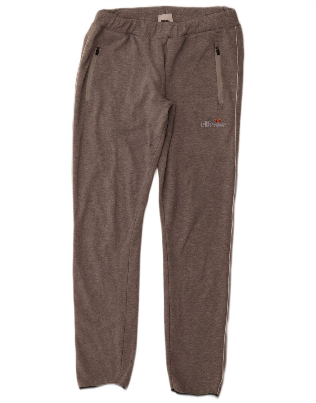 ELLESSE Womens Tracksuit Trousers UK 14 Large Grey Cotton