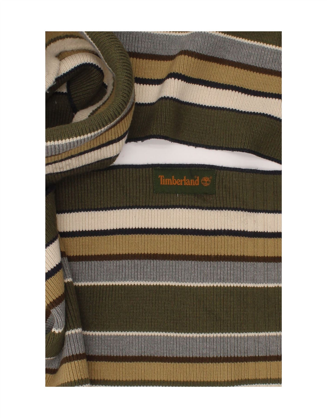 Timberland Herren-Rechteckschal, Einheitsgröße, grün gestreift
