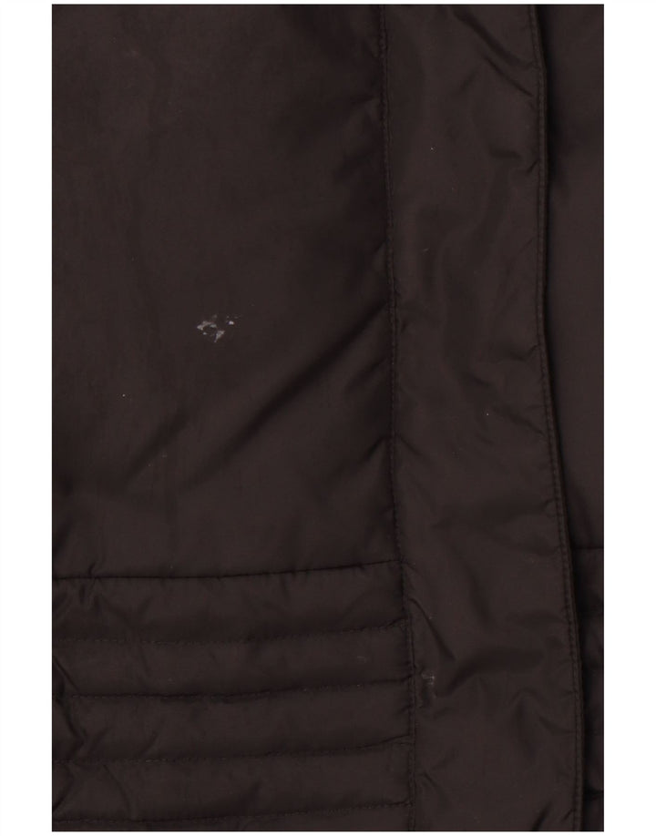 TRUSSARDI JEANS Damen Wattierter Mantel IT 48 XL Schwarz Polyamid