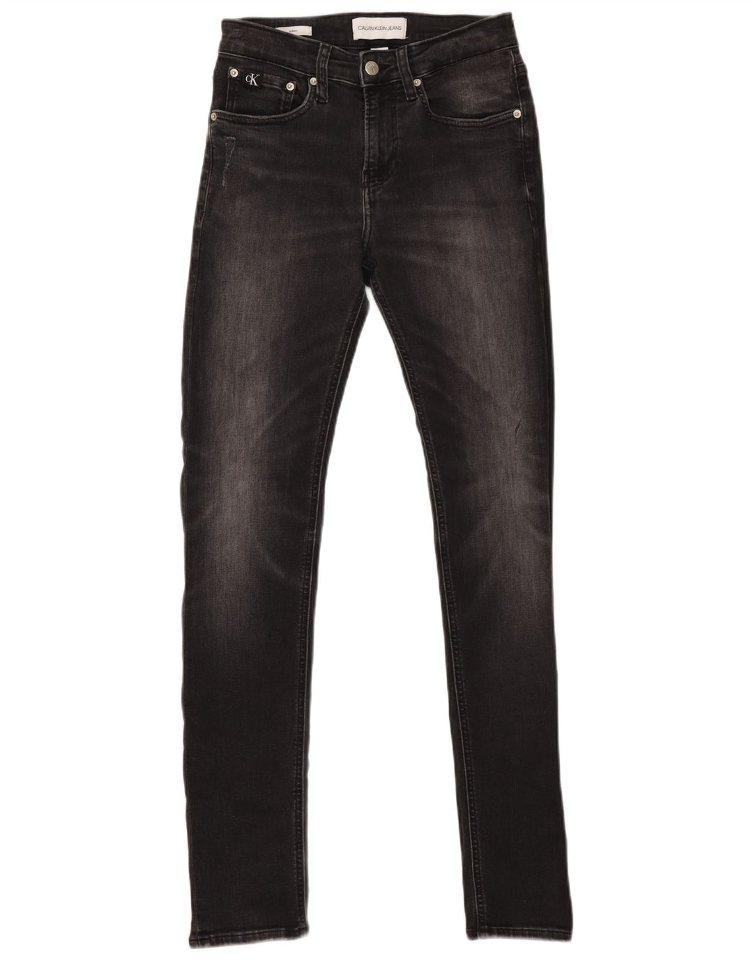 CALVIN KLEIN Herren Super Skinny Jeans W28 L32 Grau