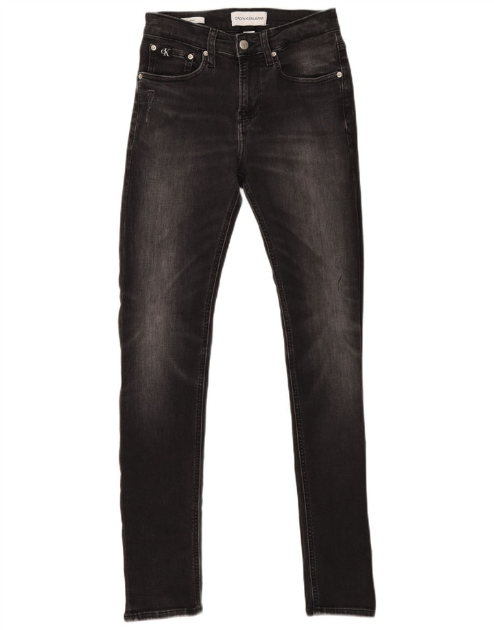 CALVIN KLEIN Herren Super Skinny Jeans W28 L32 Grau
