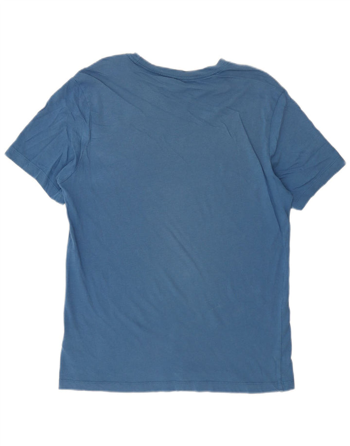 NIKE Herren-T-Shirt aus mittelblauer Baumwolle