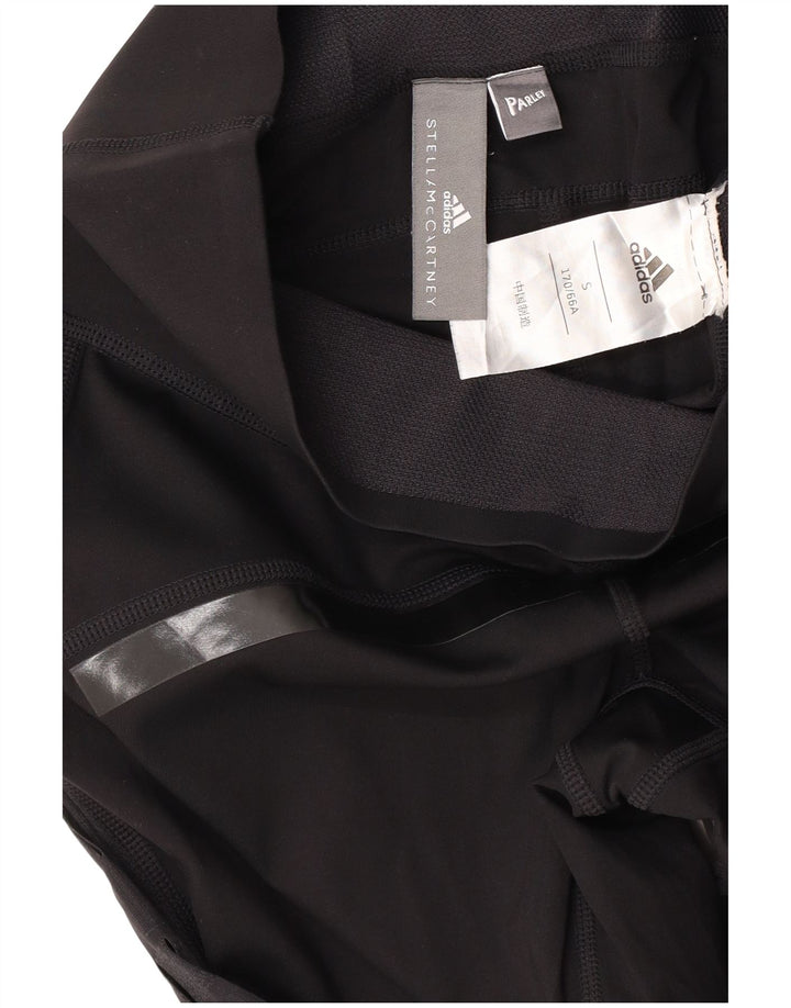ADIDAS Damen Stella McCartney Graphic Leggings UK 8 Small Schwarz gestreift
