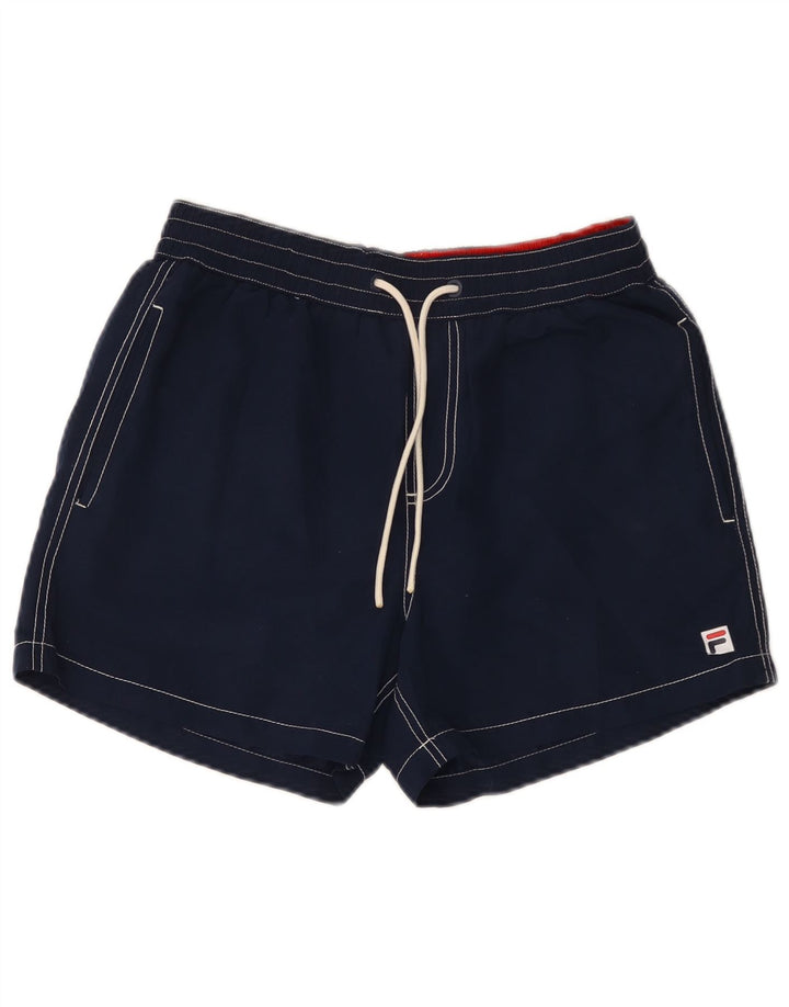 Fila Herren-Badeshorts, klein, marineblau, Polyester