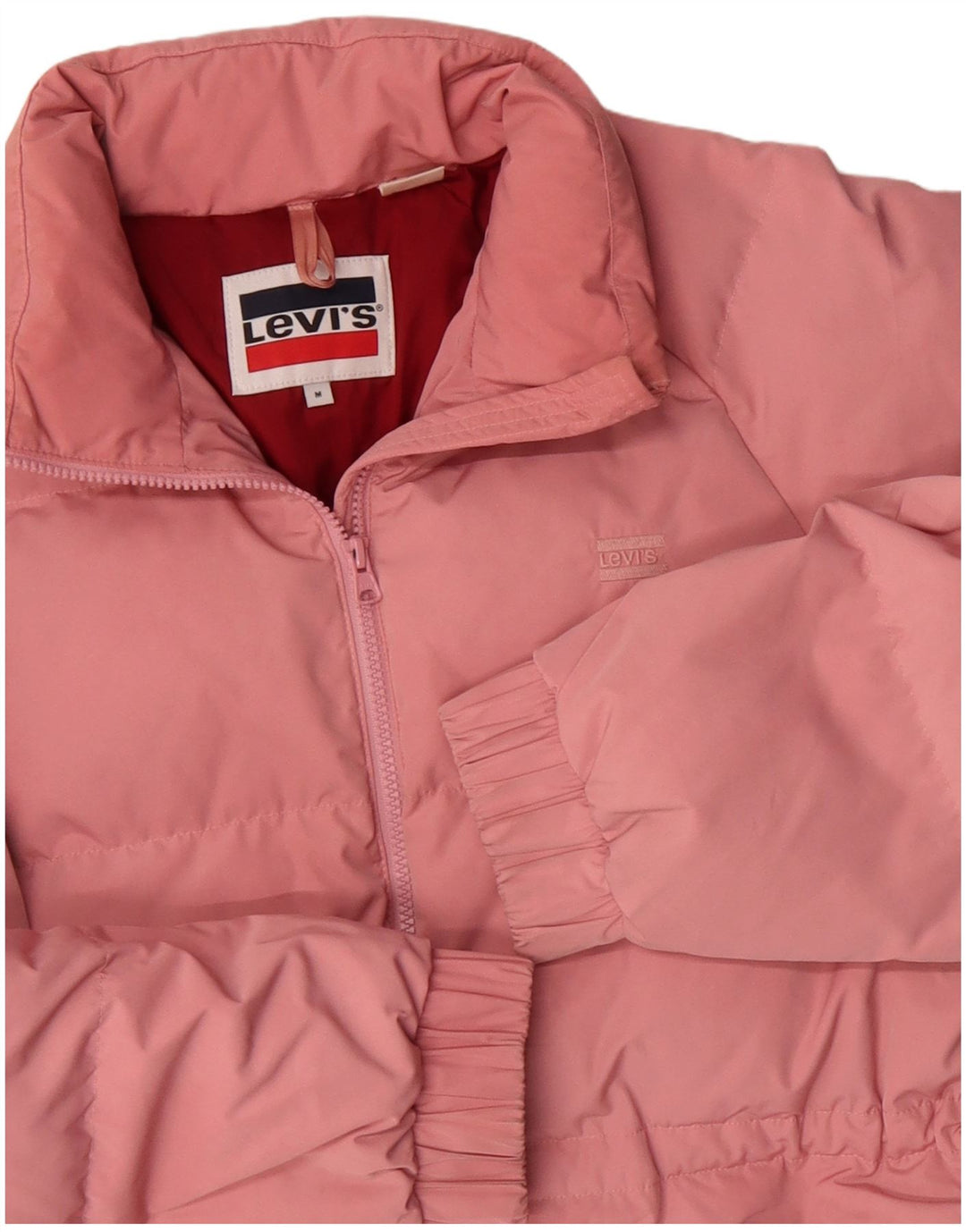 Levi's Damen Wattierte Jacke UK 14 Mittelrosa Polyester
