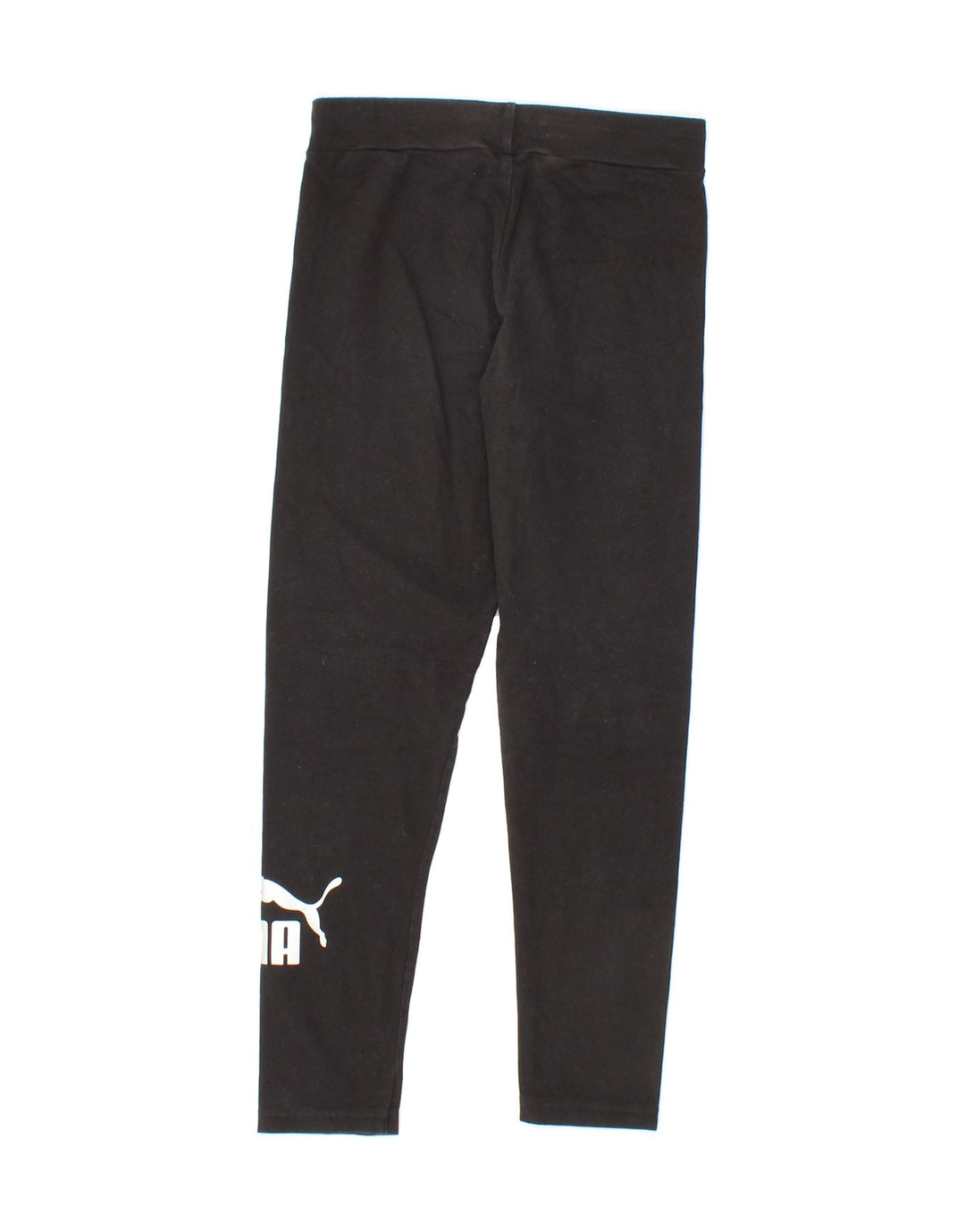 PUMA Girls Graphic Leggings 9-10 Years  Black Vintage Puma and Second-Hand Puma from Messina Hembry 