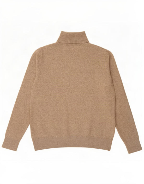 Marks & Spencer Rollkragenpullover für Damen, UK 10, Größe S, Beige, Polyester