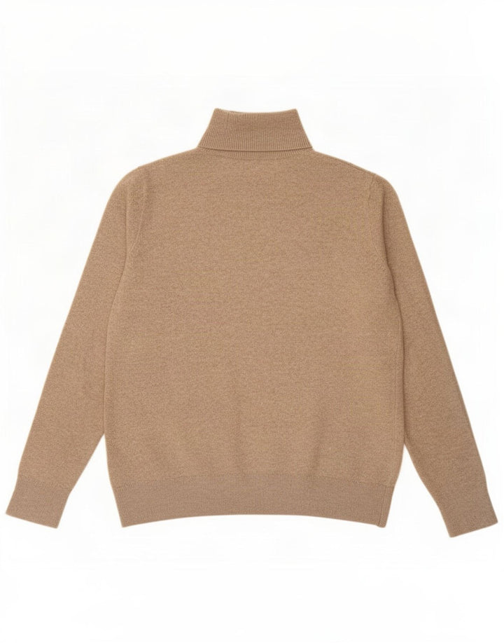Marks & Spencer Rollkragenpullover für Damen, UK 10, Größe S, Beige, Polyester