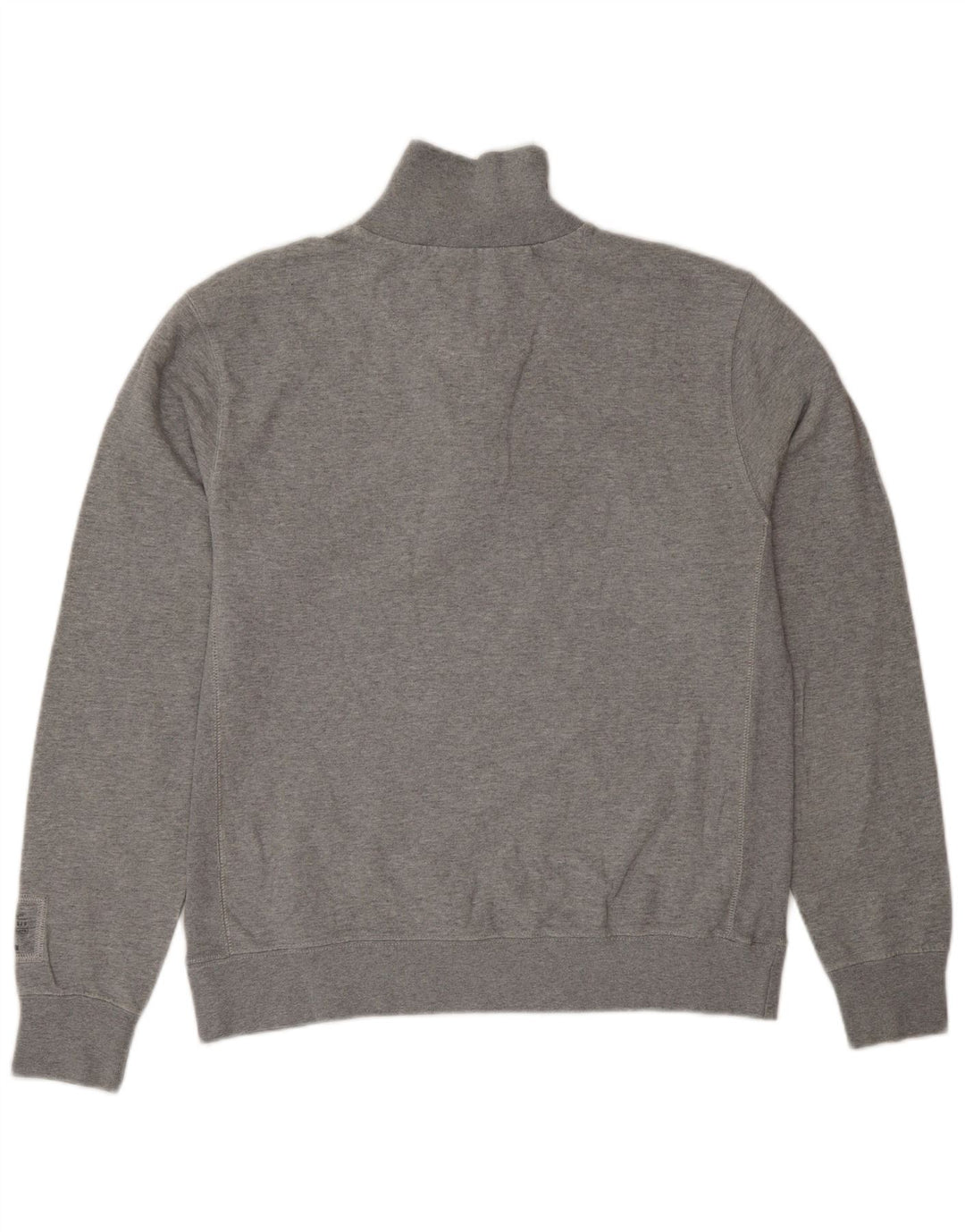 Champion Herren-Sweatshirt mit Reißverschluss am Hals, mittelgraue Baumwolle