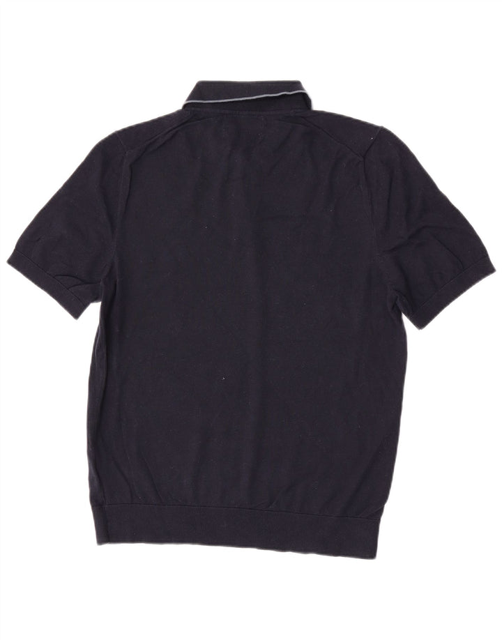 Marks & Spencer Herren-Poloshirt, mittelmarineblaue Baumwolle