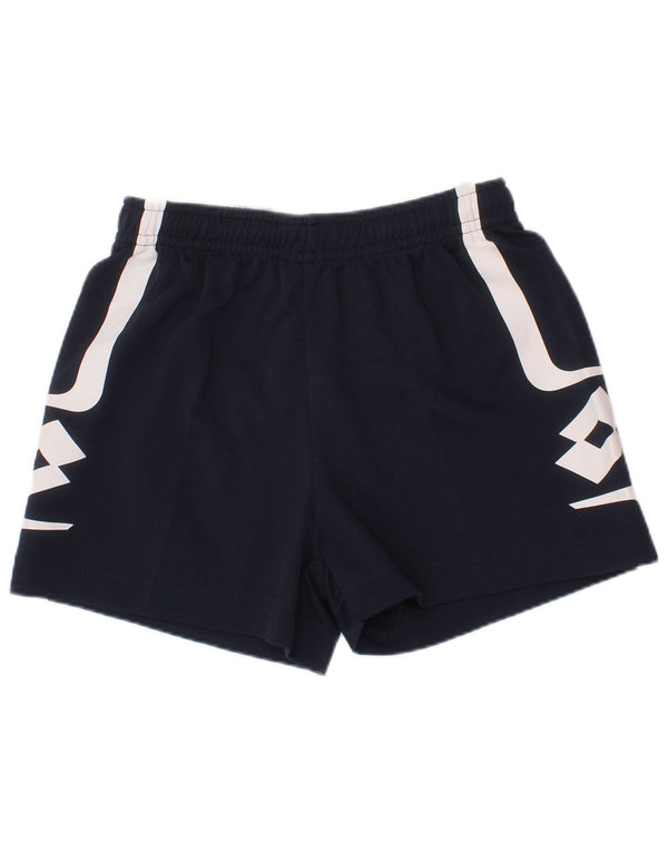 Lotto Grafik-Sportshorts für Jungen, 7–8 Jahre, Marineblau, Farbblock