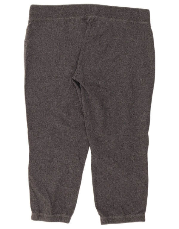 Nike Damen Capri-Trainingshose, Jogginghose, UK 18, XL, graue Baumwolle