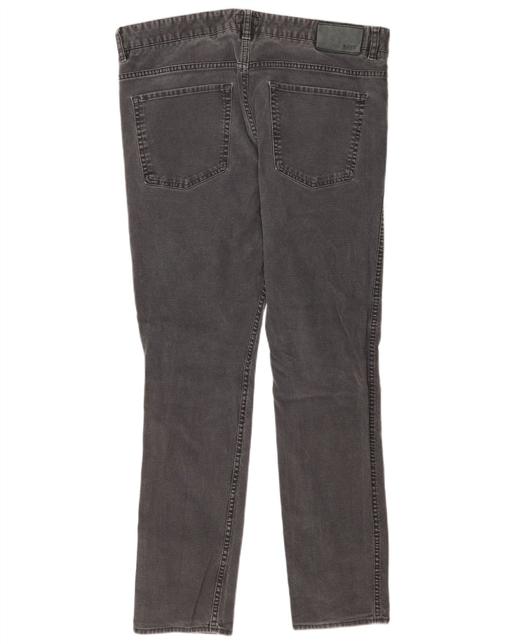 Hugo Boss Herren Slim Jeans W36 L32 Graue Baumwolle