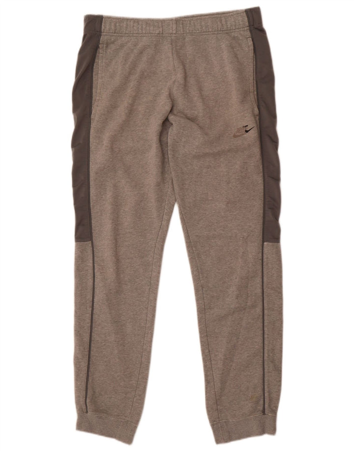 Nike Herren-Trainingshose und Jogger, mittelgraue Colourblock-Baumwolle