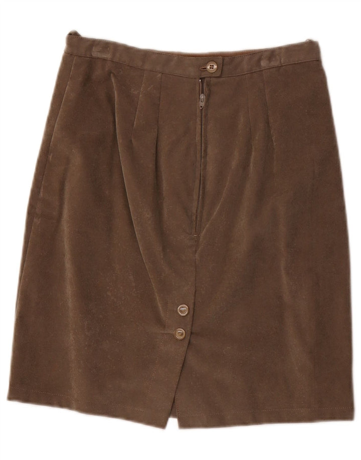 Vintage Damen gerader Rock W24 XS Grau