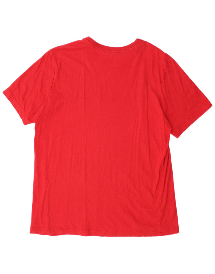 Nike Herren-T-Shirt mit Grafik, Größe L, aus roter Baumwolle