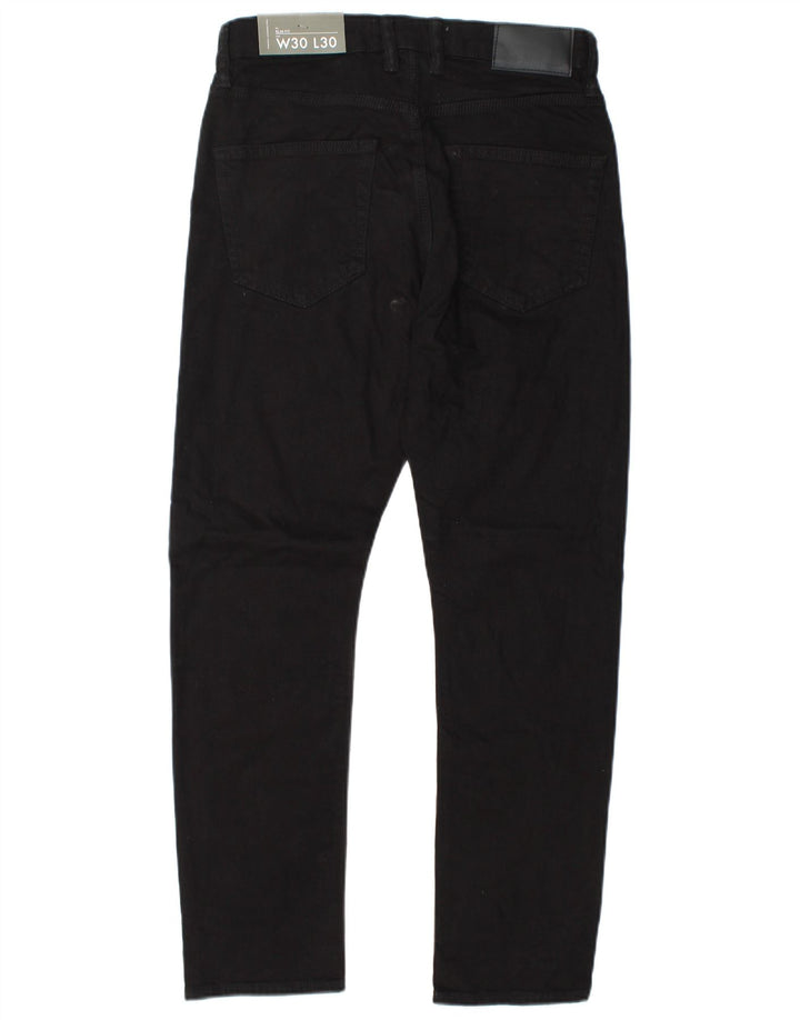 French Connection Slim-Jeans für Herren, W30, L30, schwarze Baumwolle
