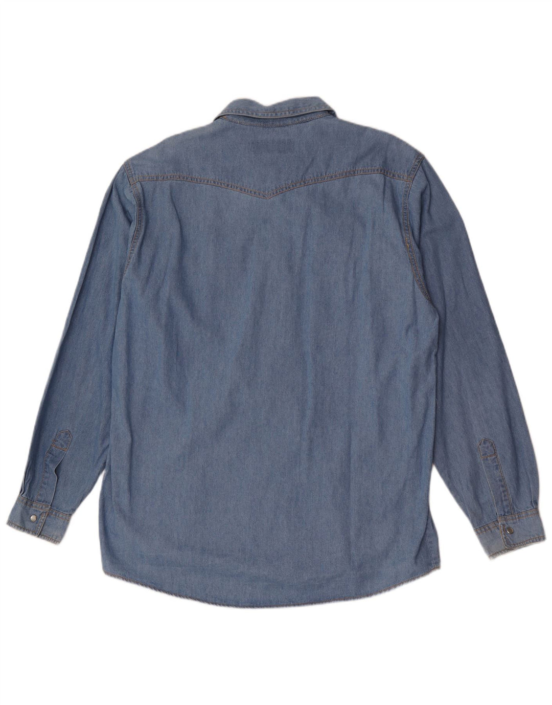 Mondial Herren Jeanshemd 2XL Blaue Baumwolle