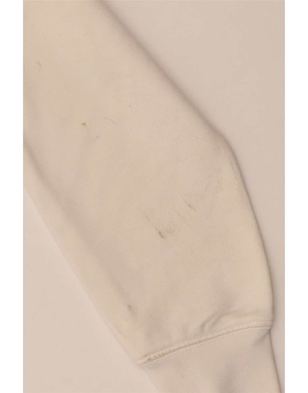 Guess Damen Crop Graphic Sweatshirt Pullover UK 10 Small Off White Polyamid