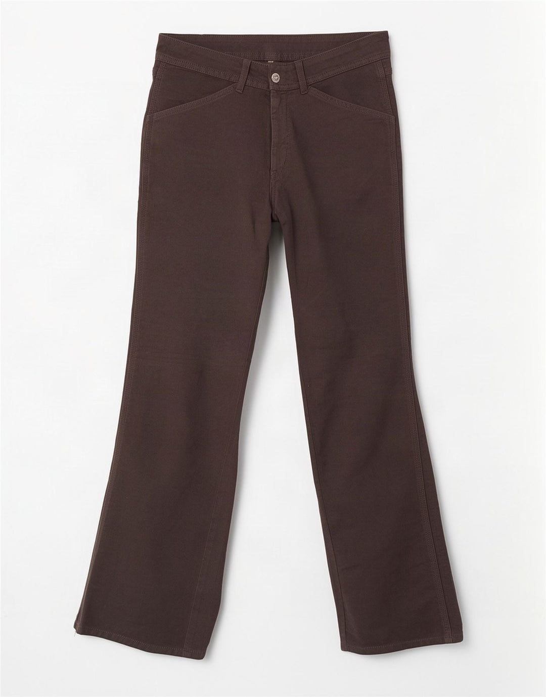 Diesel Damen Bootcut-Cargohose aus Samt, W27, L32, graue Baumwolle