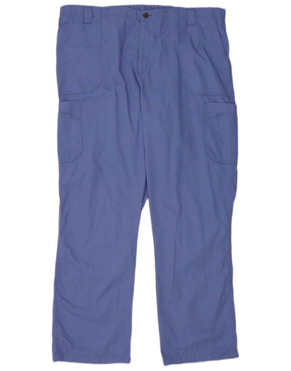 Carhartt Herren gerade Cargohose 2XL W44 L33 Blaue Baumwolle
