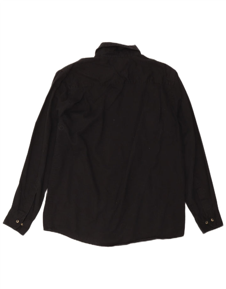 Wrangler Herrenhemd Mittelschwarze Baumwolle