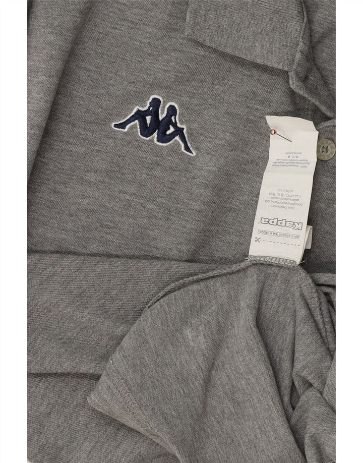 KAPPA Herren Poloshirt mittelgraue Baumwolle