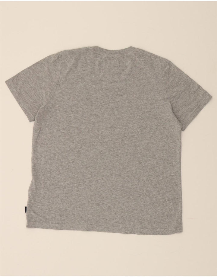 SUPERDRY Womens T-Shirt Top UK 12 Medium  Grey Colourblock Cotton Vintage Superdry and Second-Hand Superdry from Messina Hembry 