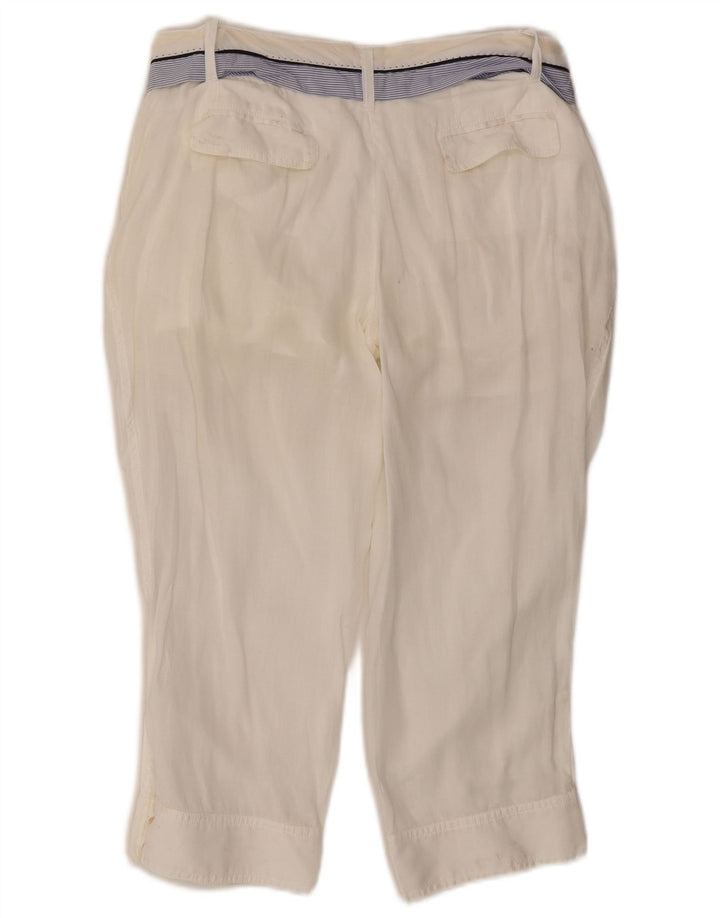 Dolce & Gabbana Damen Caprihose mit Pegged, IT 42, M, B30, L21, Weiß