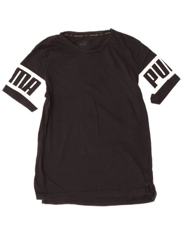 Puma Herren Grafik T-Shirt Top Medium Schwarz