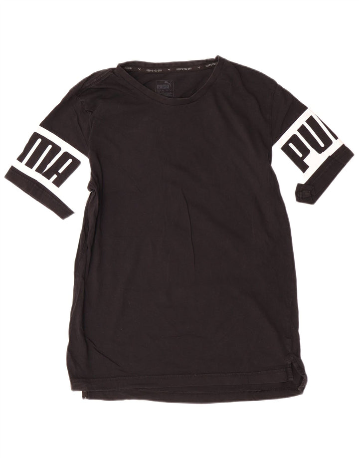 Puma Herren Grafik T-Shirt Top Medium Schwarz