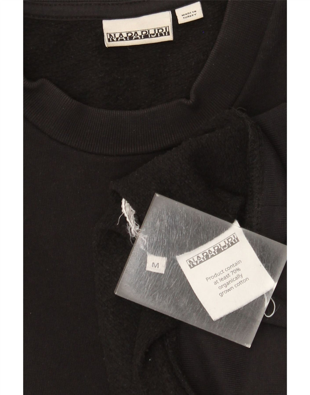Napapijri Herren-Sweatshirt mit Grafik, mittelschwarz, Baumwolle