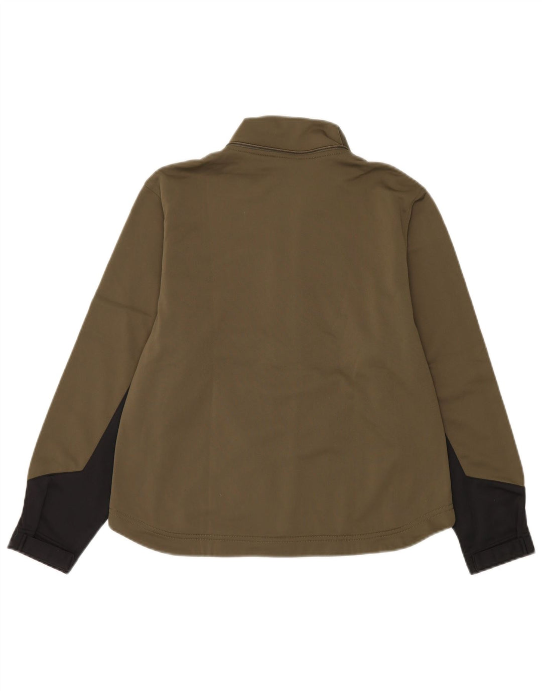 Champion Damen-Trainingsanzug-Top-Jacke, UK 14, mittlerer Khaki-Farbblock