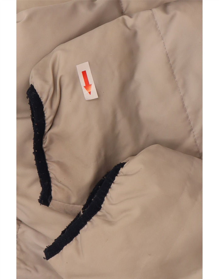 Kappa Herren-Jacke mit Kapuze, gepolstert, UK 36, Größe S, gebrochenes Weiß, Polyamid