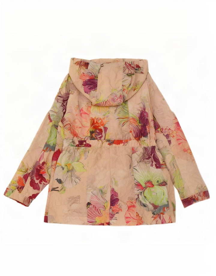 Ted Baker Damen-Regenjacke mit Kapuze, Größe 3, mittel, mehrfarbig, Blumenmuster