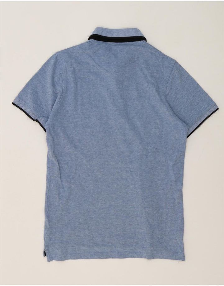 Jack & Jones Herren-Poloshirt aus mittelblauer Baumwolle