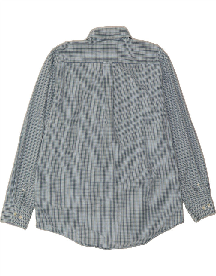 IZOD Mens Shirt Large Blue Check Cotton Vintage Izod and Second-Hand Izod from Messina Hembry 