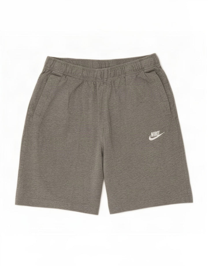 Nike Herren-Sportshorts aus mittelgrauer Baumwolle