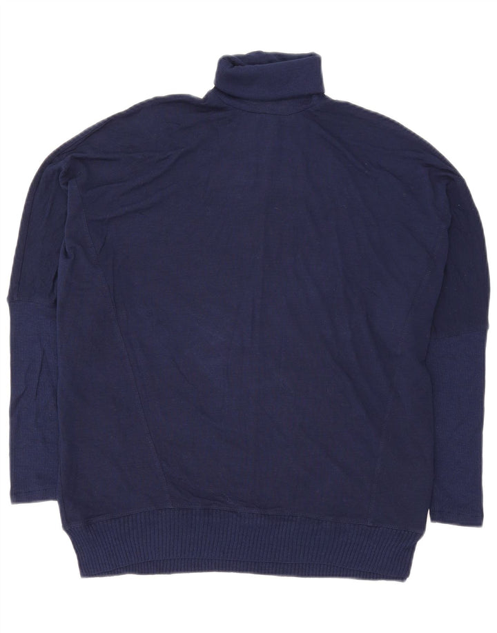 Zara Damen-Pullover mit Rollkragen, übergroß, Gr. 10, Marineblau
