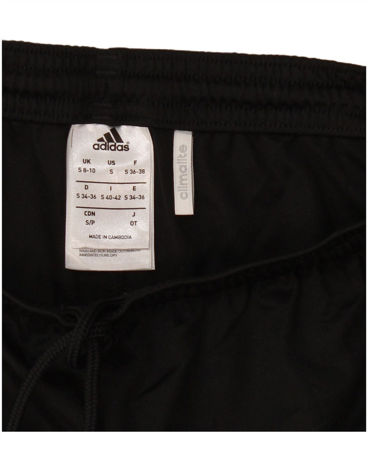 Adidas Damen Climalite Sport Shorts UK 8/10 Small Schwarz Polyester