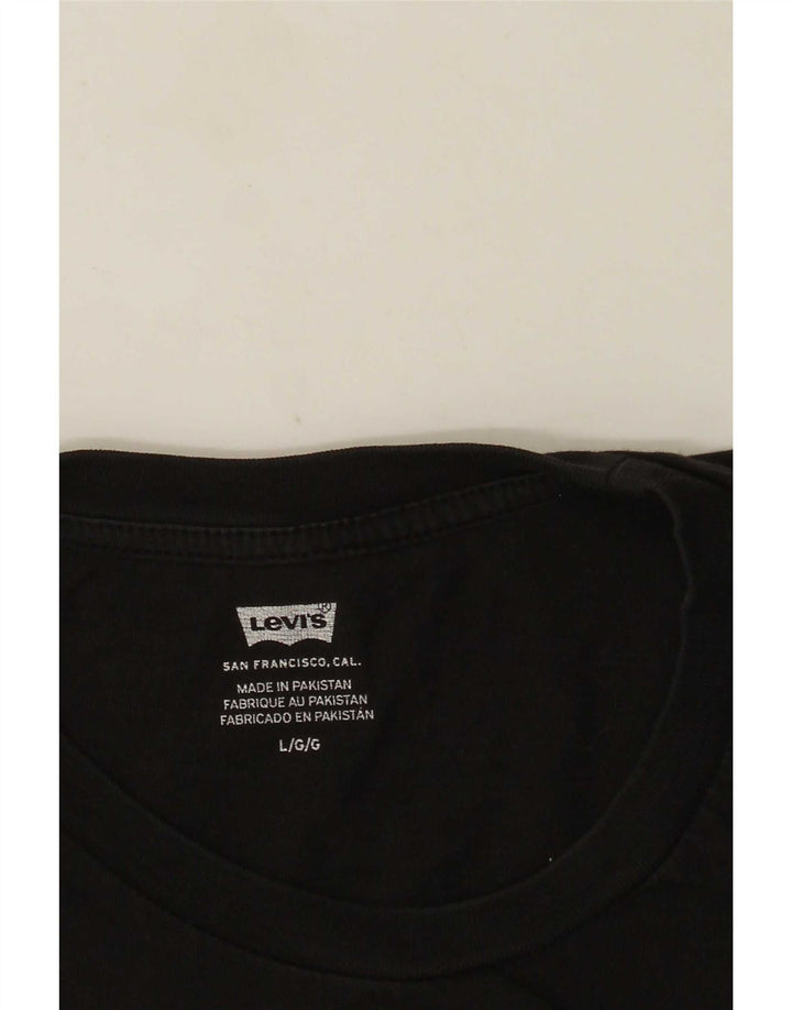 Levi's Herren-T-Shirt mit Grafik, Größe L, Schwarz