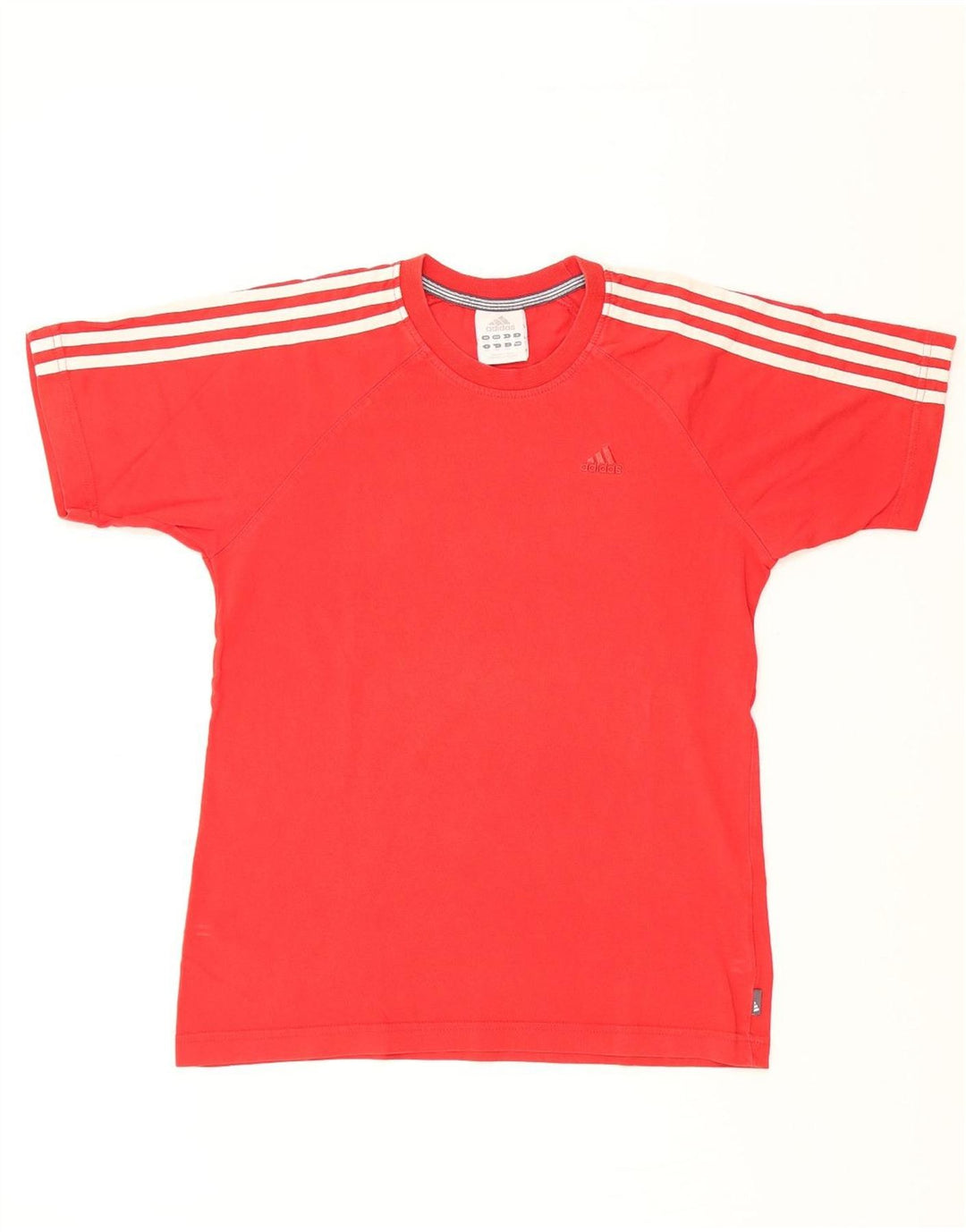 ADIDAS Boys T-Shirt Top 13-14 Years Red Vintage Adidas and Second-Hand Adidas from Messina Hembry 