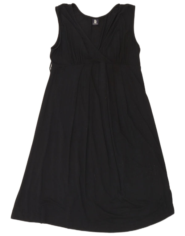 Marina Yachting Damen Ärmelloses A-Linien-Kleid UK 14 Medium Schwarz Modal