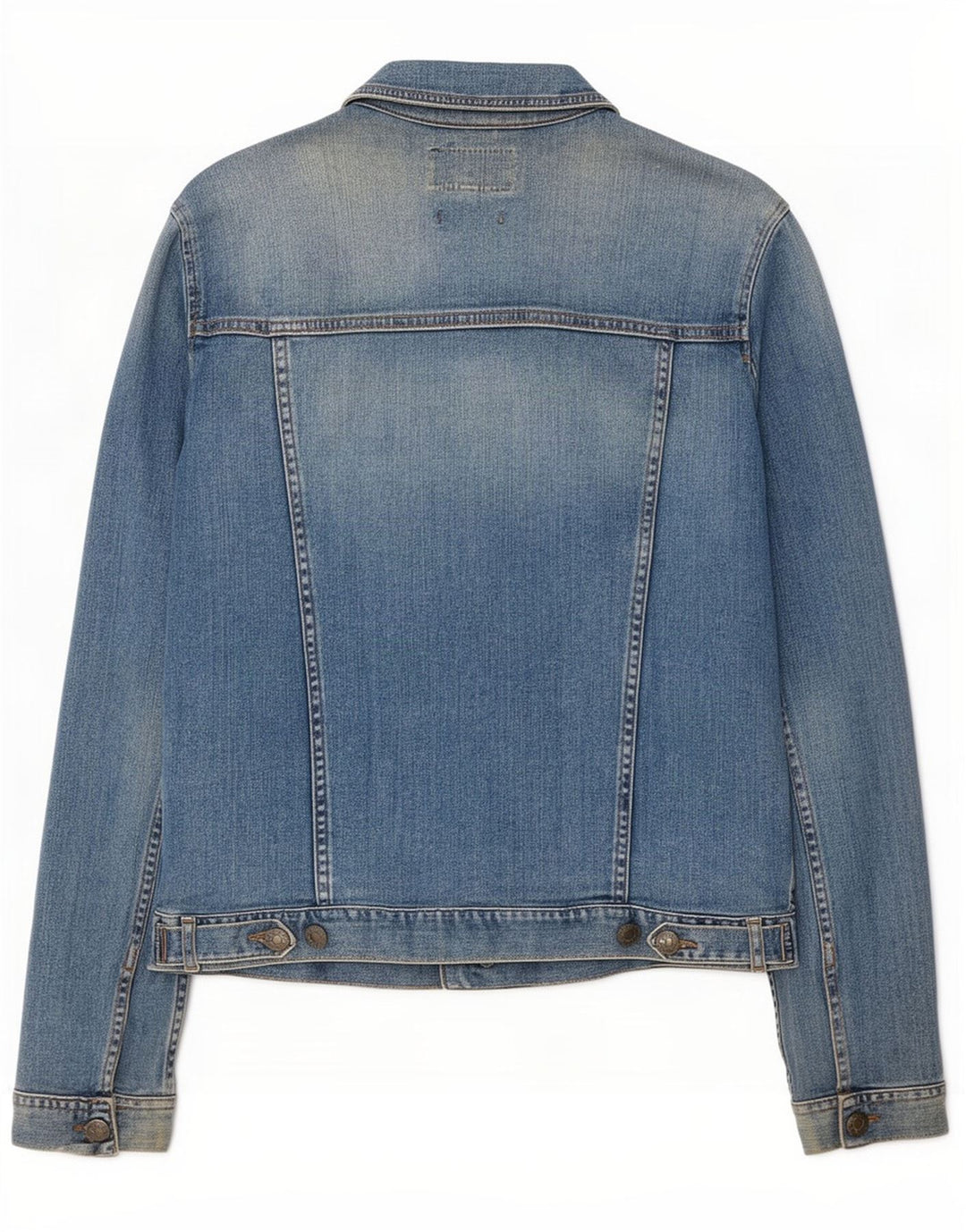 Fat Face Damen Jeansjacke UK 12 Mittelblaue Baumwolle