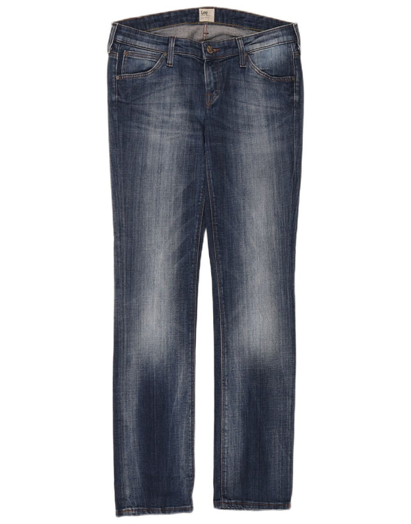 Lee Damen-Jeans mit niedriger Taille, schmal, W31, L33, blaue Baumwolle