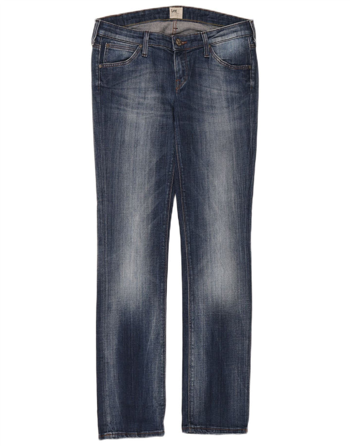 Lee Damen-Jeans mit niedriger Taille, schmal, W31, L33, blaue Baumwolle