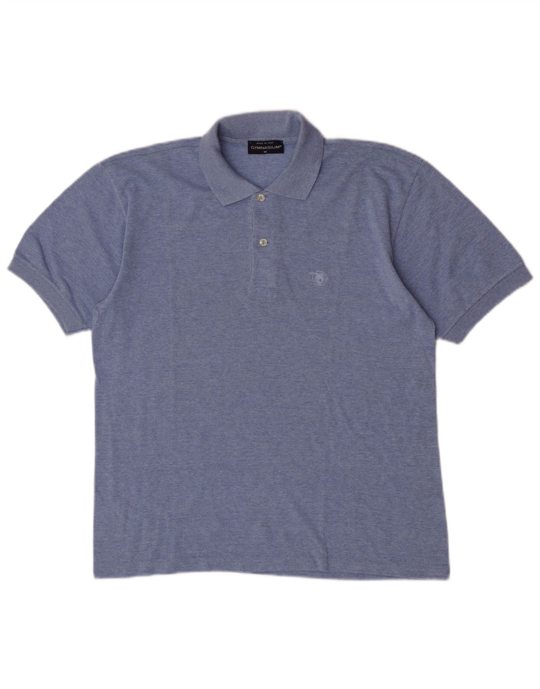 Gymnasium Herren Kurzarm-Poloshirt Mittelblau
